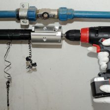 HDPE刮管钻附件PE刮管涡轮刮管工具