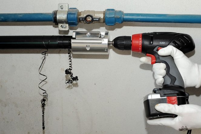 HDPE刮管钻机附件涡轮刮管工具的PE管道