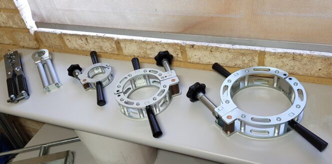 hdpe管道的再圆夹具.